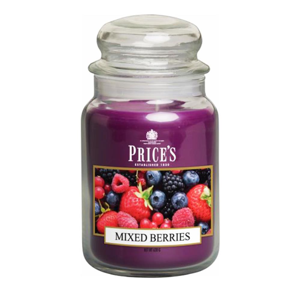 Price's Mixed Berries Large Jar Candle £14.99